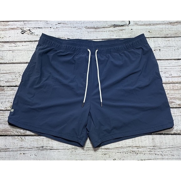 RHONE Other - Rhone Mens Blue 5.5" Drawstring Hybrid Lined Active Sweat Shorts Size 2XL